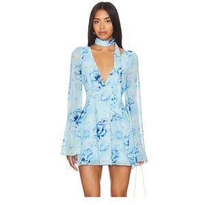 Danielle Guizio wrap around mini dress